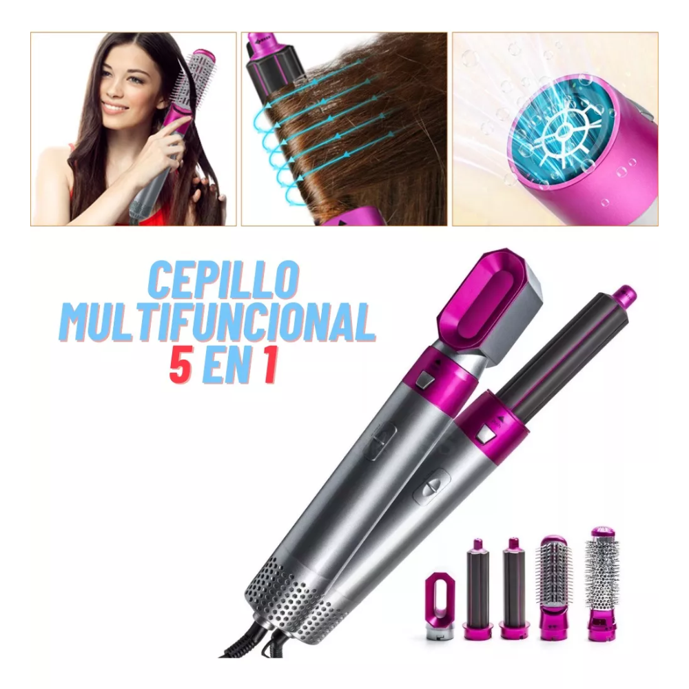 Cepillo Alisador Secador Cabello 5 En 1 - Paga al momento de la entrega!