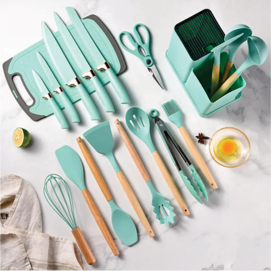 Set De Utensilios De Cocina (19 articulos) - Paga al momento de la entrega!