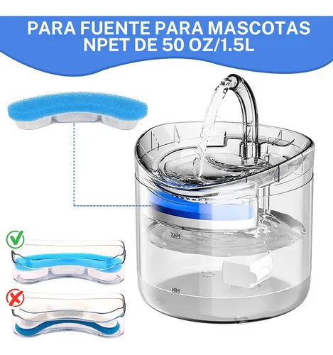 BEBEDERO MASCOTAS TRANSPARENTES