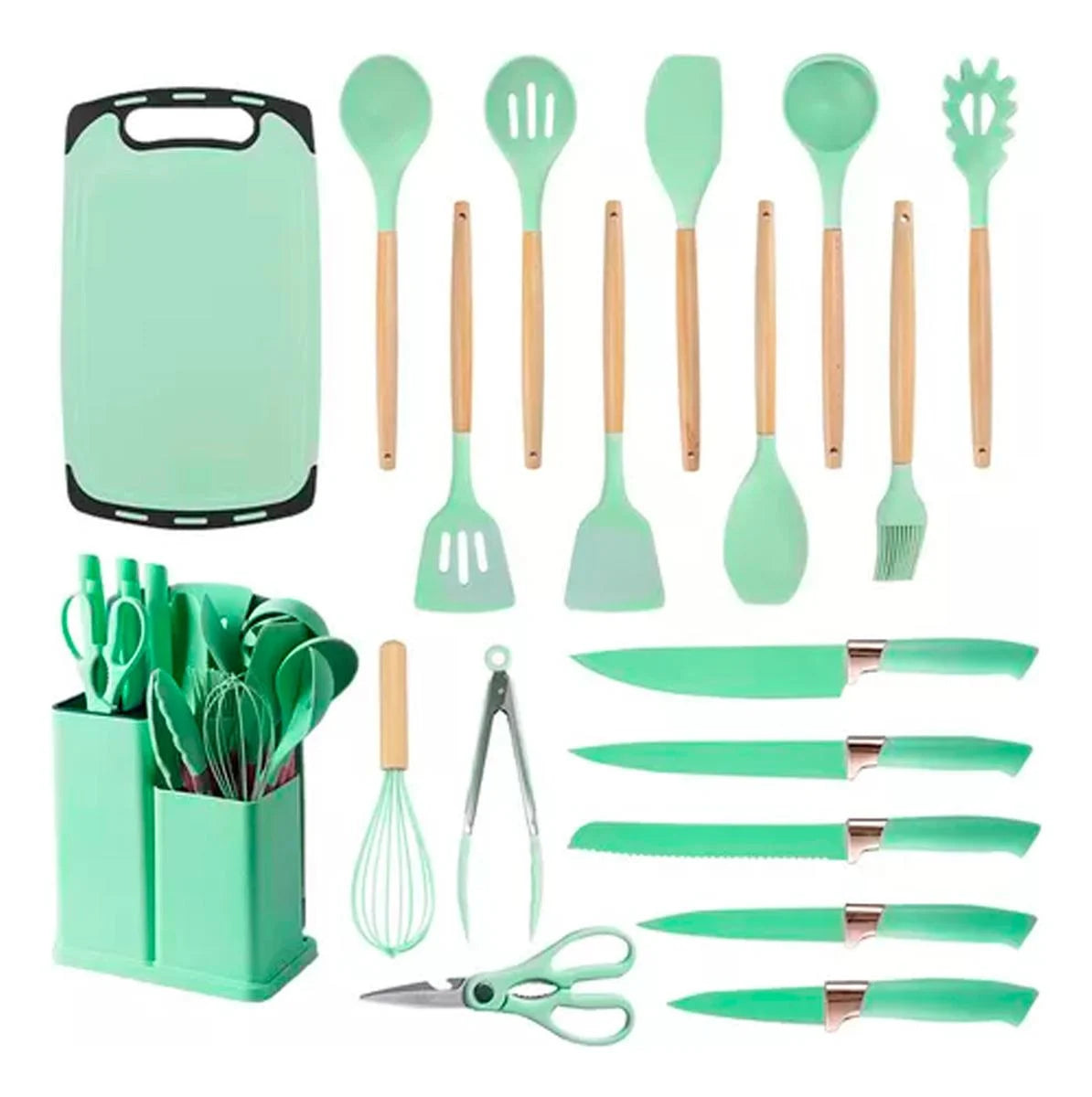 Set De Utensilios De Cocina (19 articulos) - Paga al momento de la entrega!